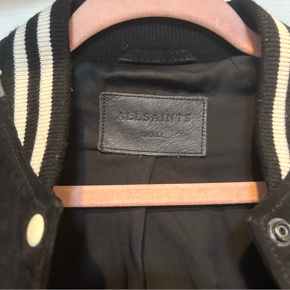 ⬇️AllSaints Women’s Epton Suede Bomber 🌺 - Picture 15 of 16